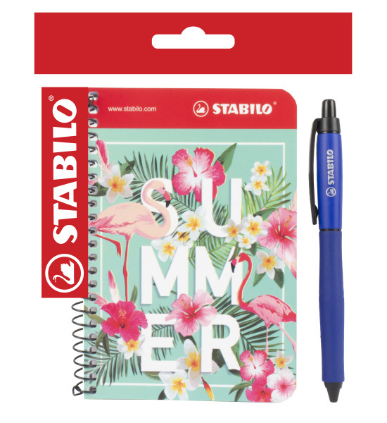 Pack: Libreta de Notas + Rollerball Gel Palette Azul